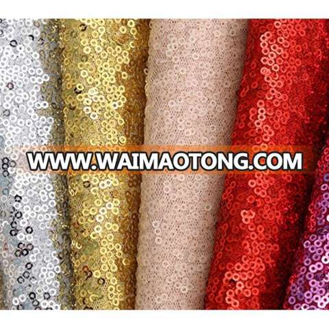 colorful cheap wholesale gold sequin fabric