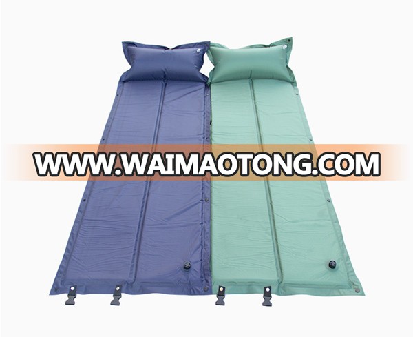 PVC pincinc outdoor infalating folding air mattress camping mat